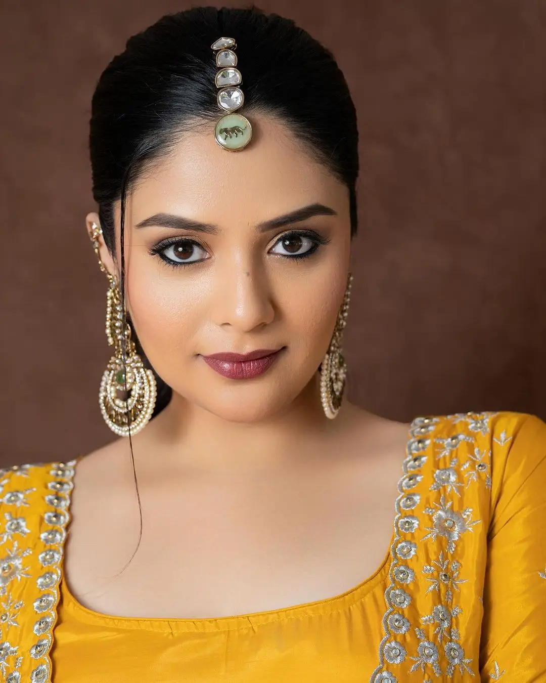 ETV Actress Sreemukhi in Yellow Gown